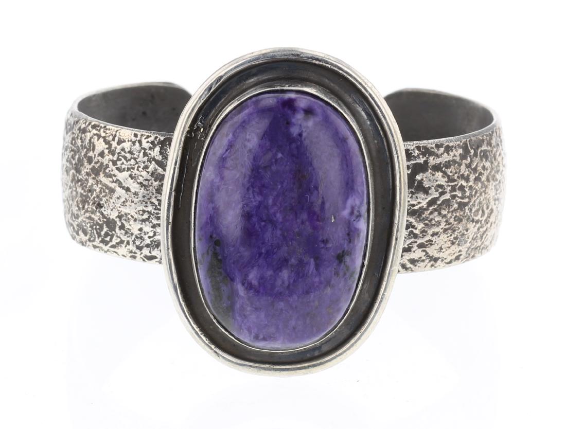 Chimney Butte Vintage Charoite Cuff Bracelet (1 of 3)