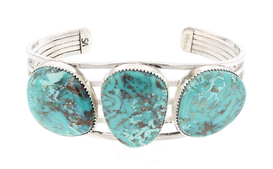 VS Block Turquoise Contemporary Cuff Bracelet (1 of 3)