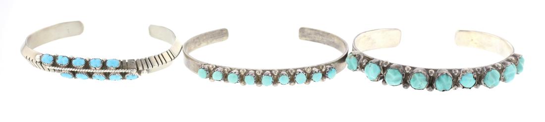 Vintage Turquoise Bracelet Lot of Three (1 of 3)