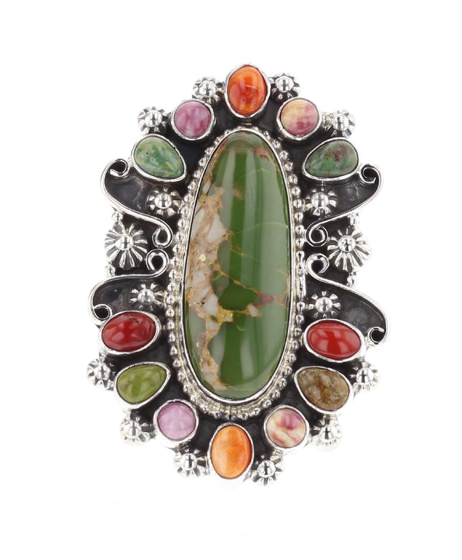 Genuine Royston Turquoise & Multi Stone Contemporary (1 of 4)