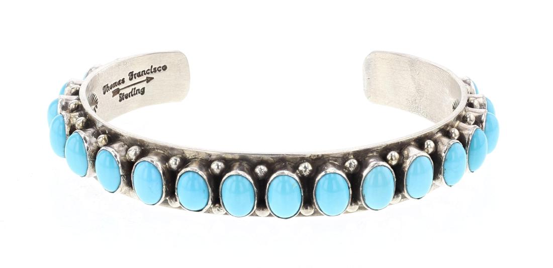 Thomas Francisco Sleeping Beauty Turquoise Row Cuff (1 of 3)