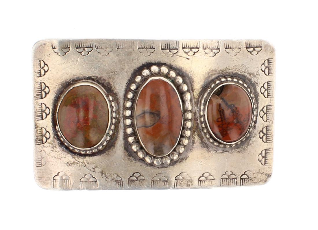 Old Pawn Agate Belt Buckle (1 of 2)