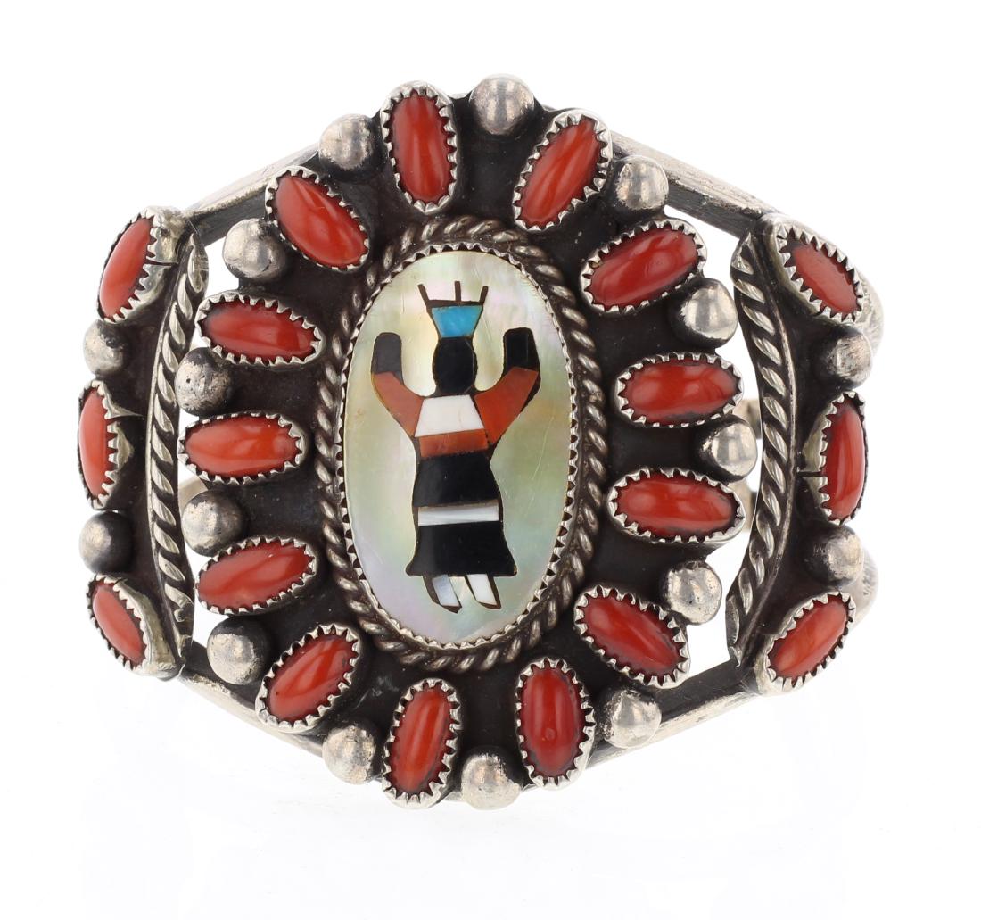 RHB Old Pawn Coral Cuff Bracelet (1 of 3)