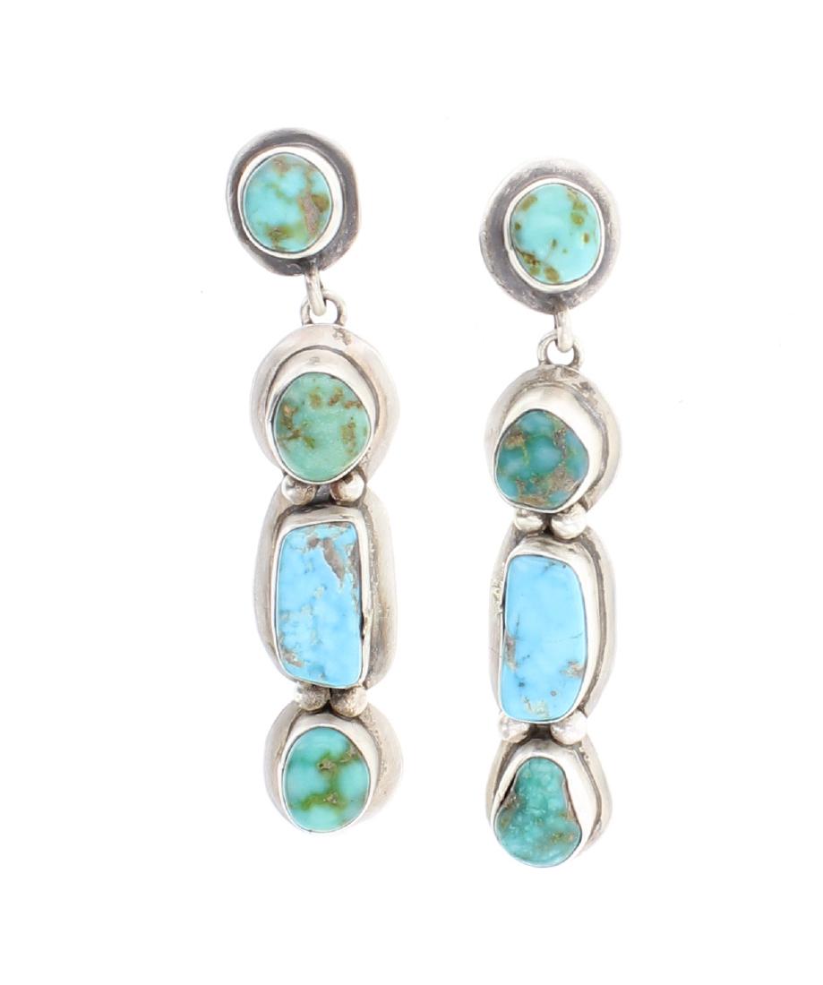 Eleanor Largo Kingman Turquoise Post Earrings (1 of 2)