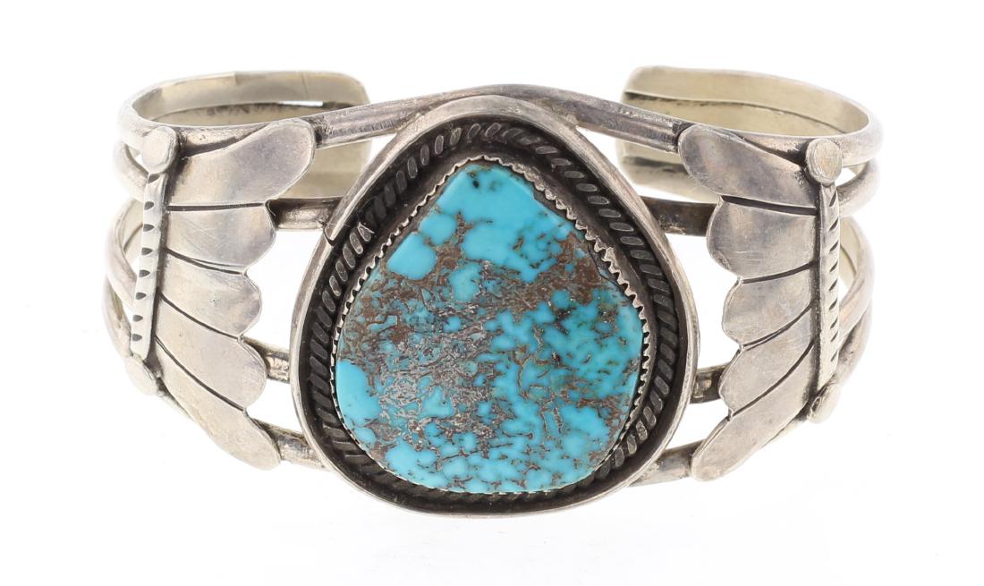 Old Pawn Turquoise Cuff Bracelet (1 of 3)