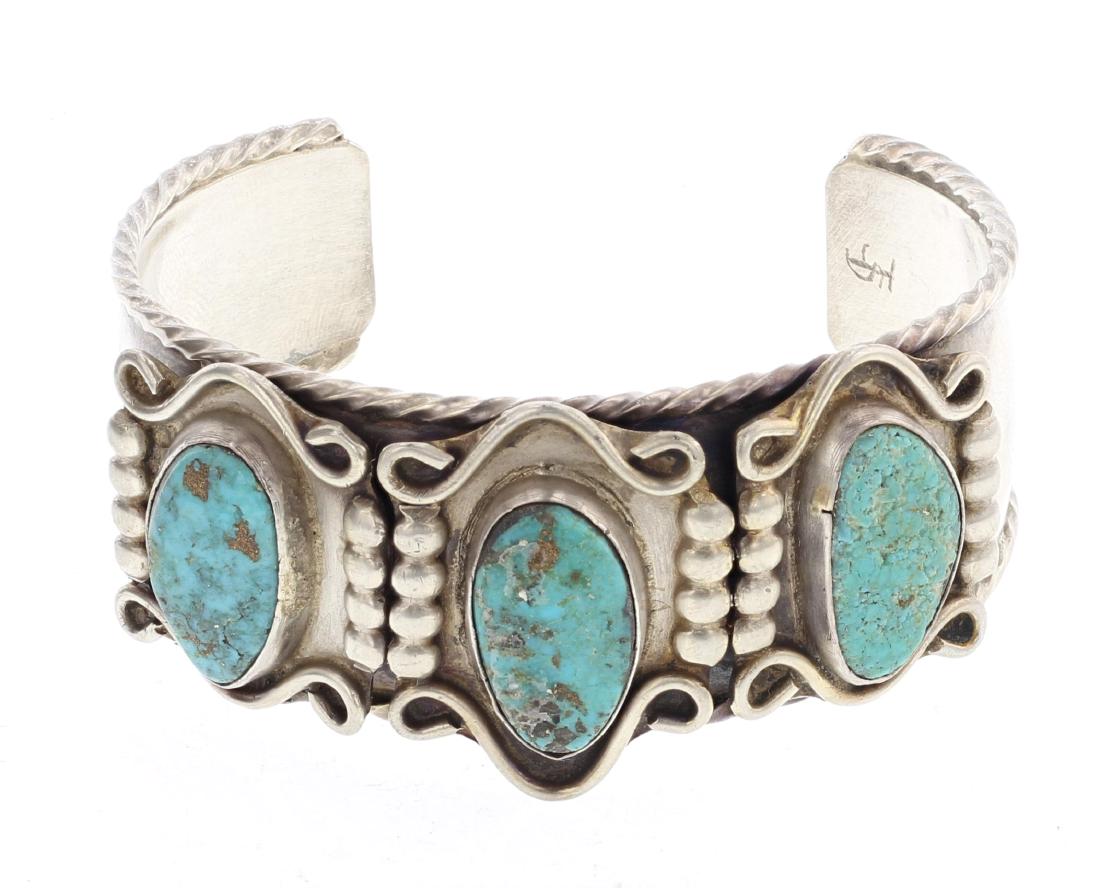 Old Pawn Turquoise Cuff Bracelet (1 of 3)