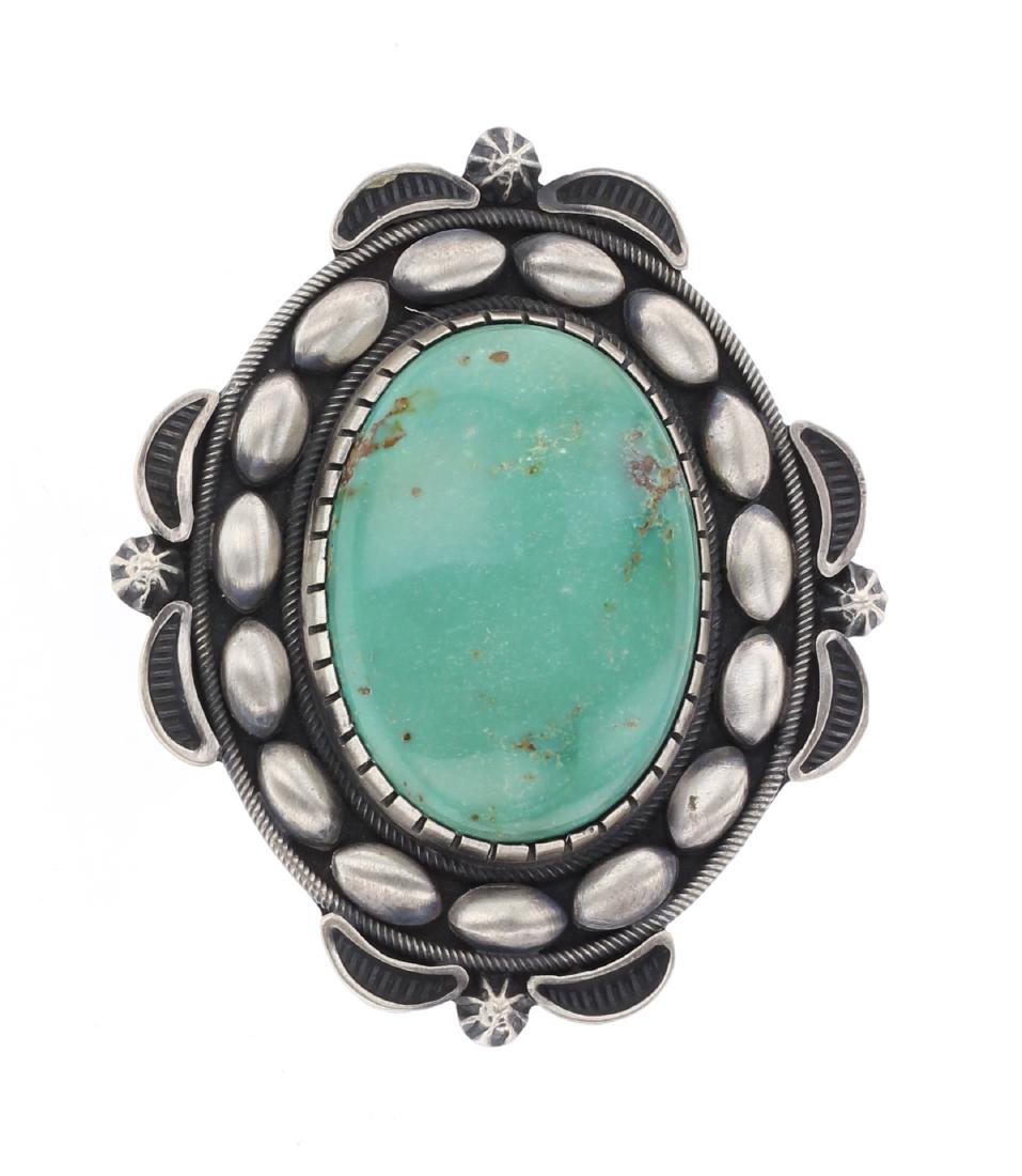 Danny Clark Turquoise Egg Drop Negative Ring (1 of 4)