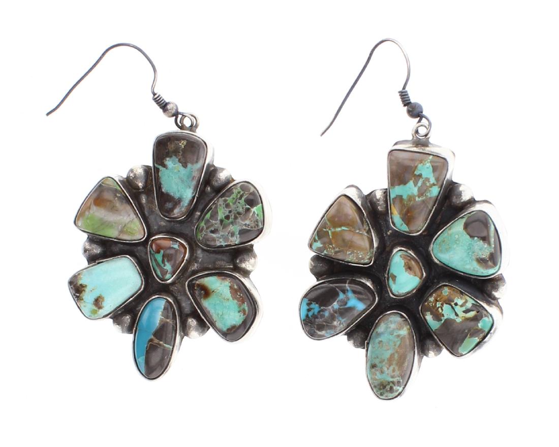 Ella Peter Turquoise Cluster Earrings (1 of 2)
