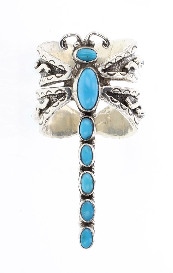 Sleeping Beauty Turquoise Dragon Fly Ring (1 of 3)