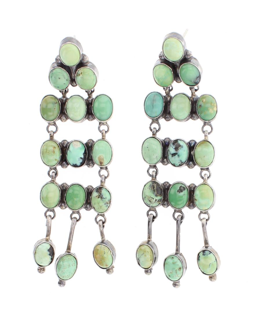Vintage Turquoise Chandelier Post Earrings (1 of 2)