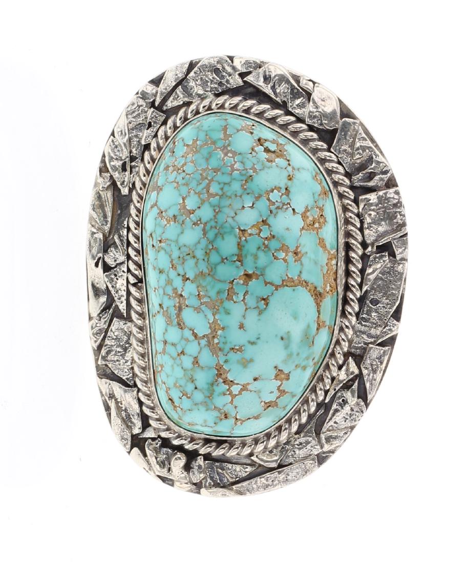 RT Vintage Kingman Turquoise Large Stone Ring (1 of 4)