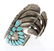 Old Pawn Turquoise Original Large Cluster Wide Cuff - 2