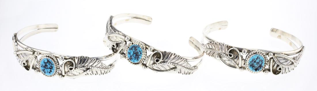 Garrison Boyd Turquoise Leaf Bracelet Lot of Three (1 of 3)