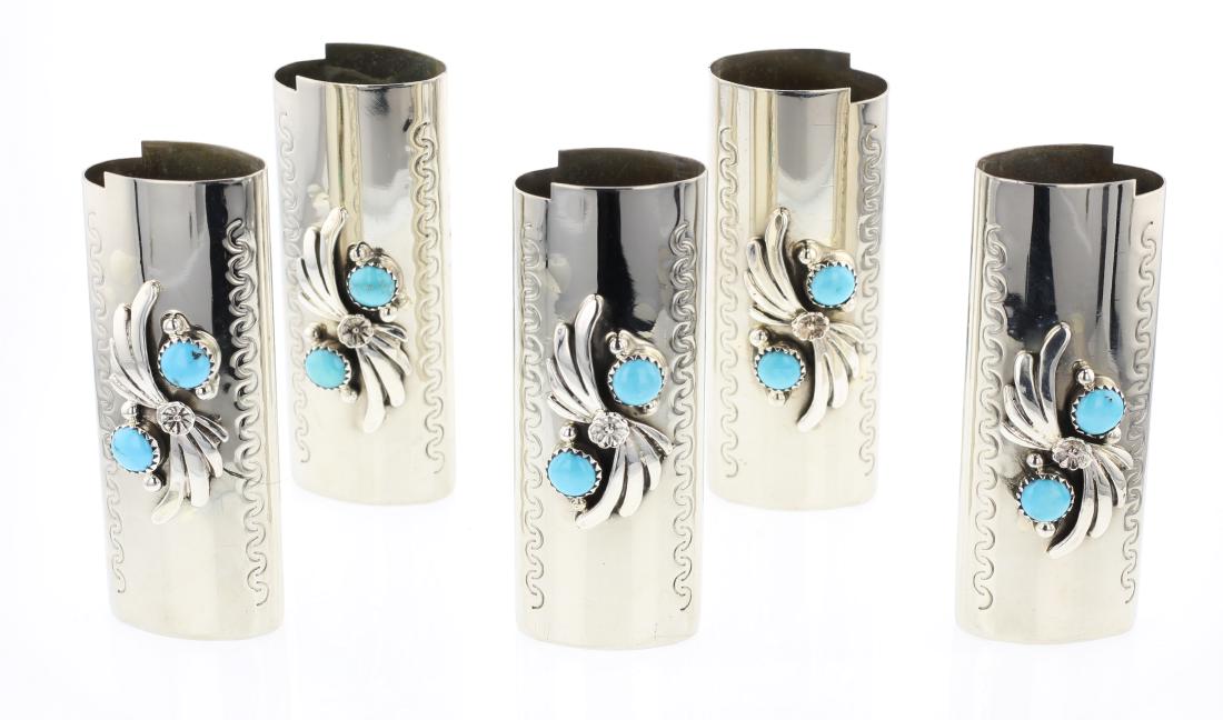 Turquoise Lighter Cases Lot of Five (1 of 3)