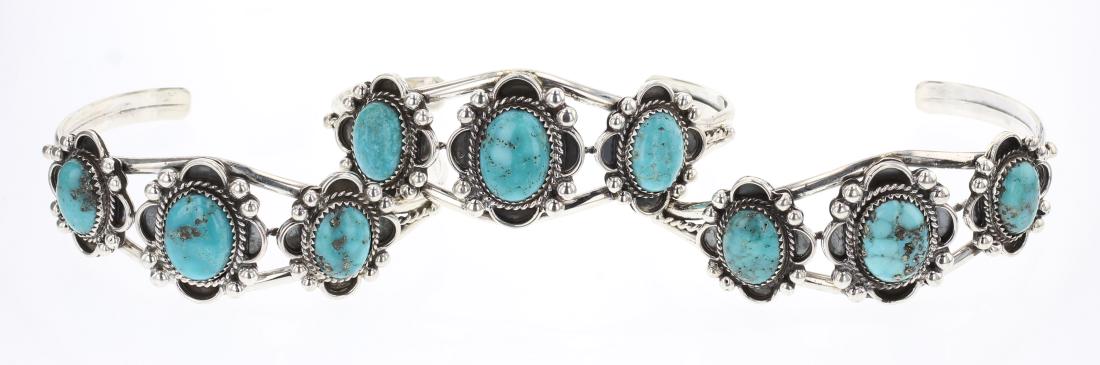 Emerson Turquoise Three Stone Bracelet Lot of Three (1 of 3)