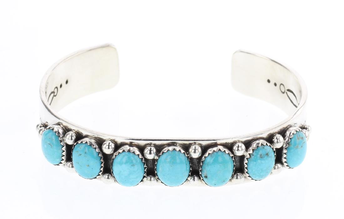 Garrison Boyd Turquoise Row Bracelet (1 of 3)
