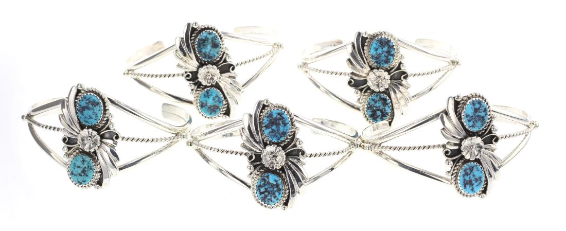 Turquoise Bracelet Lot of Five (1 of 3)