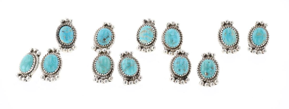 Garrison Boyd Turquoise Earrings Lot of Seven (1 of 2)