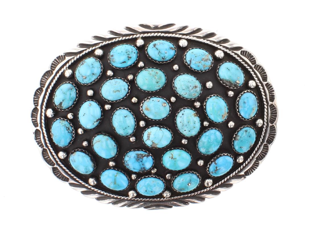 Jimmy Emerson Turquoise Belt Buckle (1 of 2)