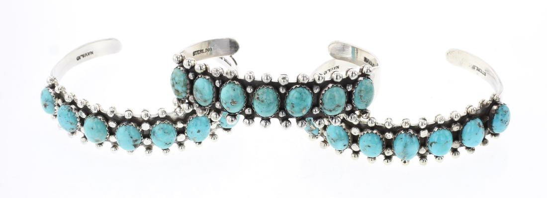 Garrison Boyd Turquoise Row Bracelets Lot of Three (1 of 3)