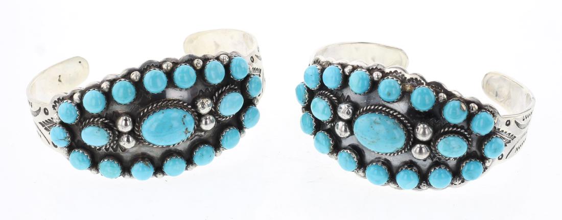 Tom Hasteen Turquoise Bracelet Lot of Two (1 of 3)