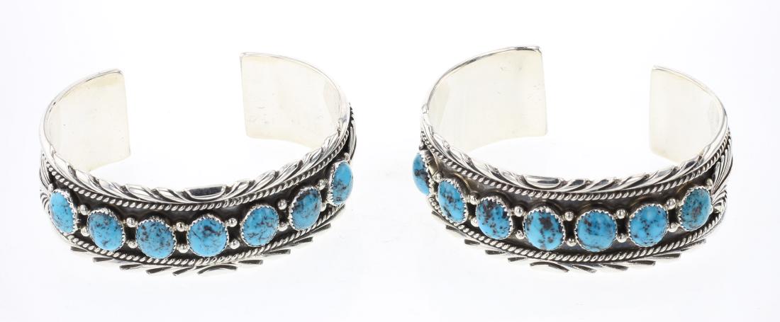 Turquoise Row Bracelet Lot of Two (1 of 3)