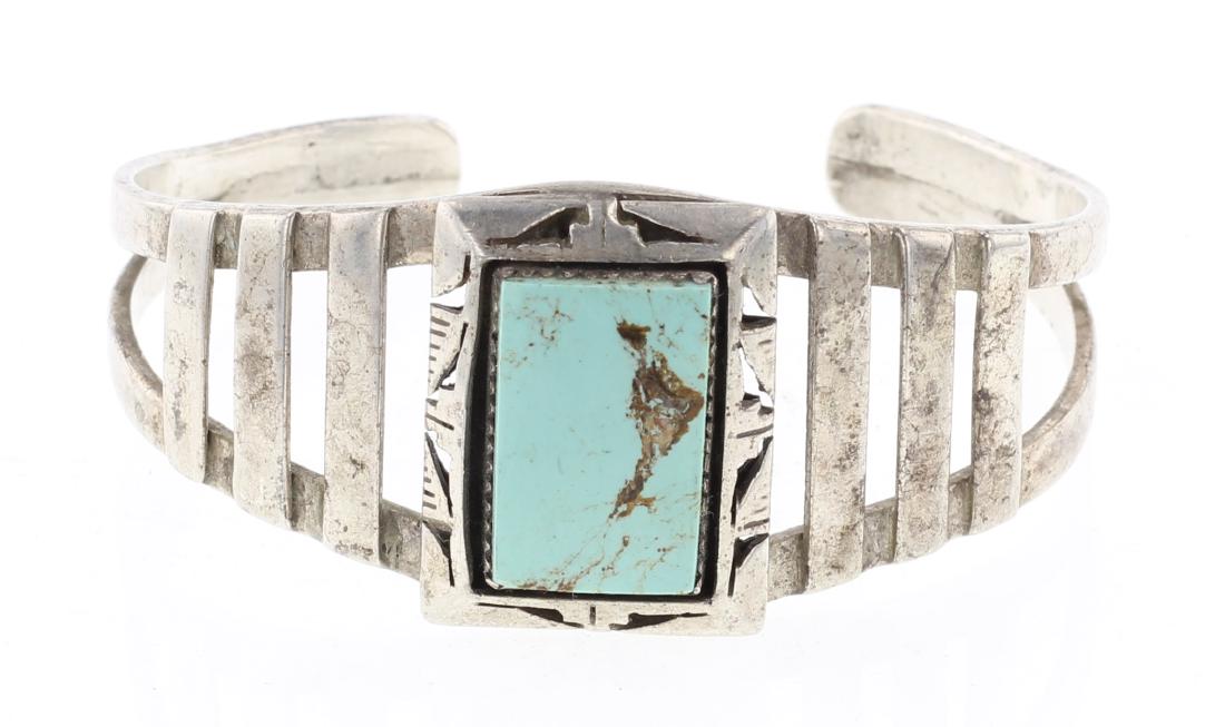 Bruce Wood Vintage Turquoise Cuff Bracelet (1 of 3)