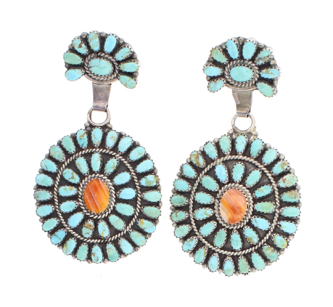 Larry Moses Begay Vintage Block Turquoise & Spiny (1 of 2)