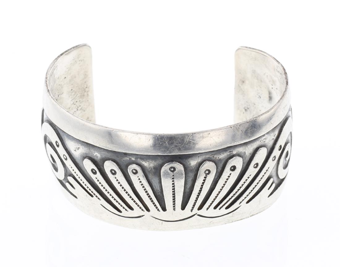 Vintage Overlay Geometric Cuff Bracelet (1 of 3)