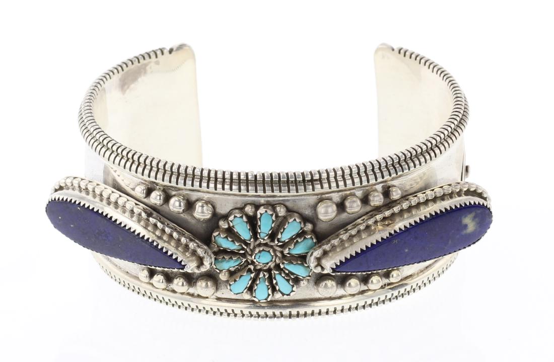 Marvin Mcreeves Vintage Turquoise & lapis Bracelet (1 of 3)