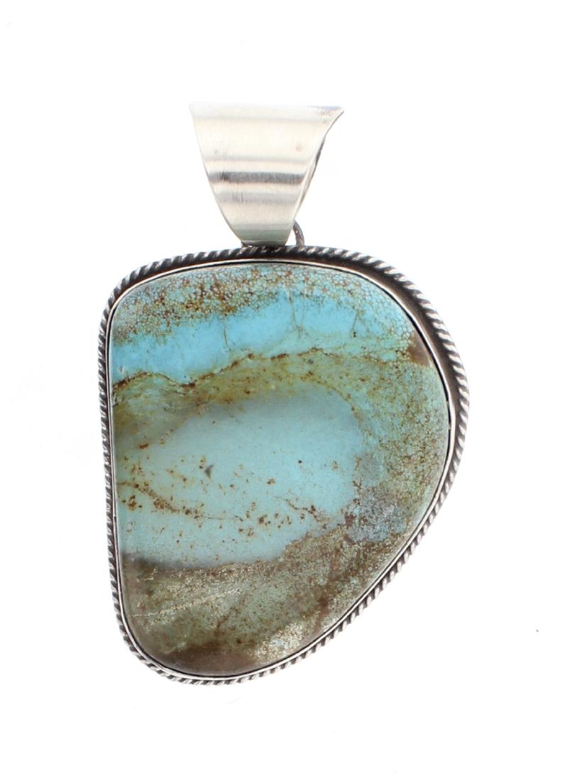 Chimney Butte Vintage Turquoise Large Pendant (1 of 2)