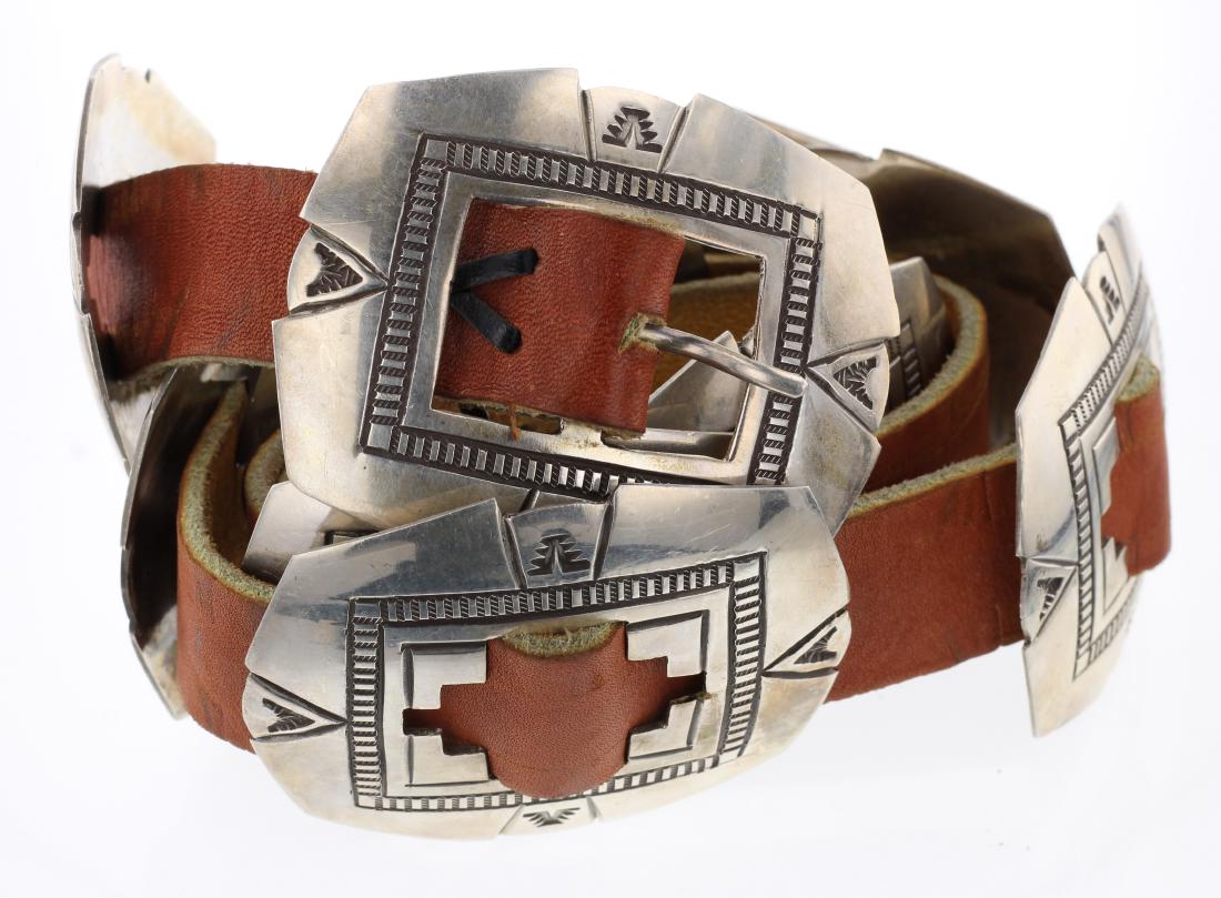 Vintage Heavy Stamp Concho Belt (1 of 2)