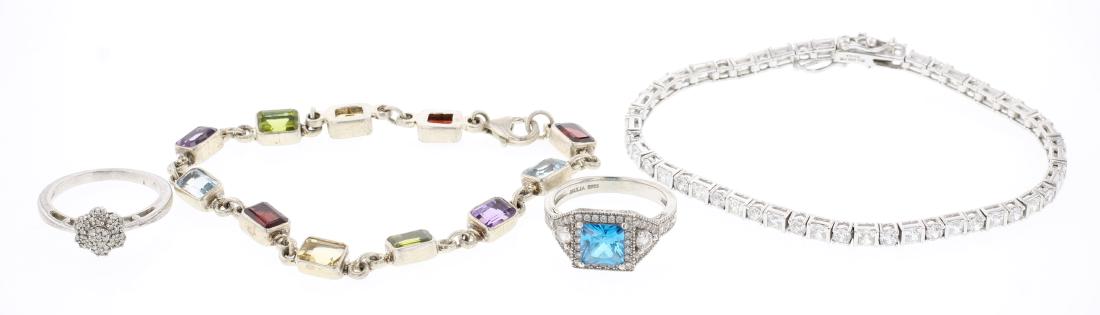 Vintage Link Bracelets & Rings Lot of 4 Pieces total (1 of 3)