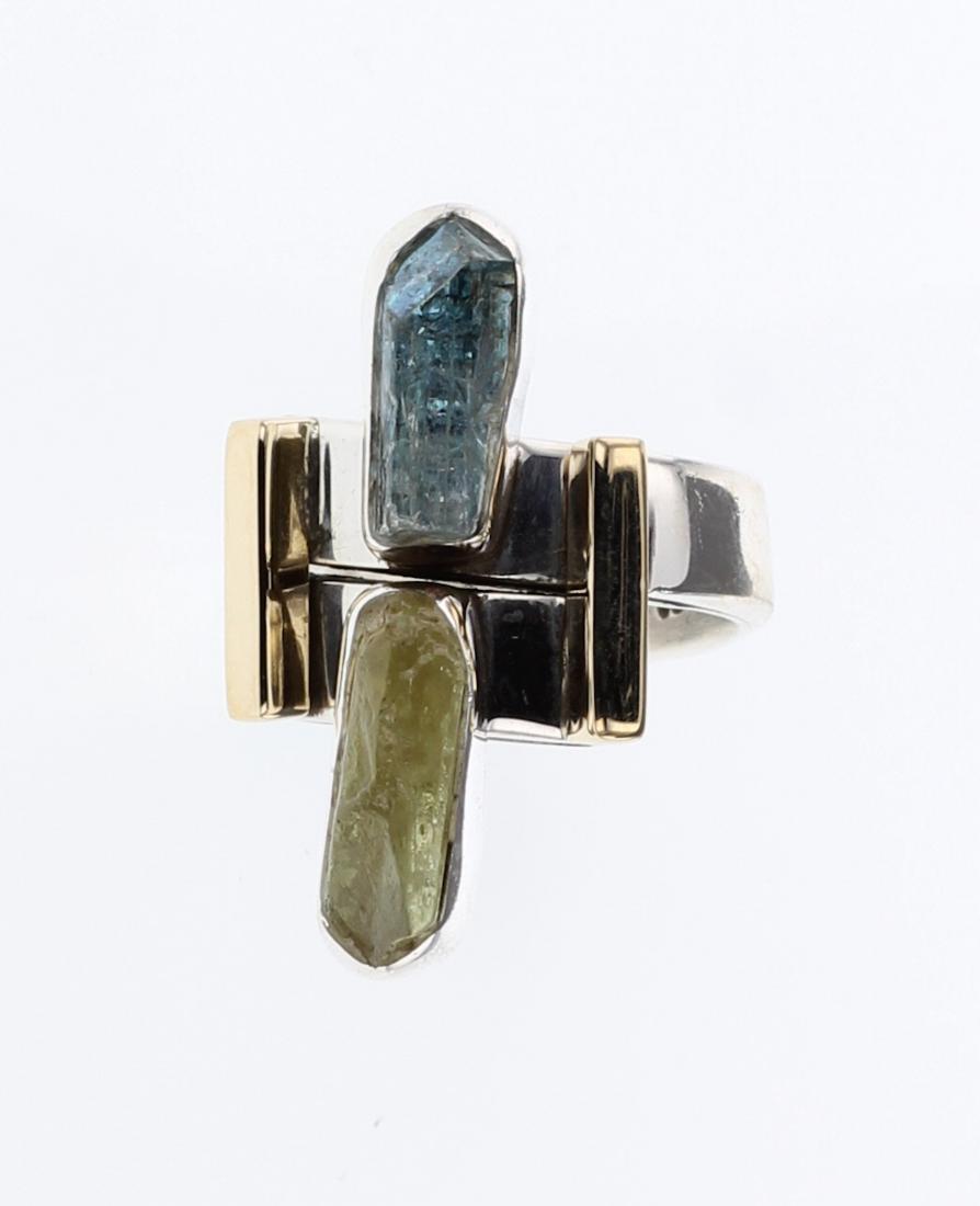 Vintage Lilly Barrack 14K Gold & Sterling Silver Ring (1 of 4)