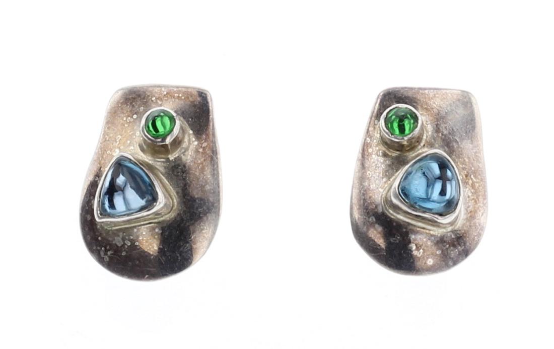 Vintage Lilly Barrack Quartz Earrings (1 of 2)