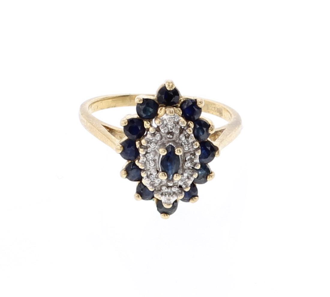 Vintage 10K Gold & Moissanite Ring (1 of 3)