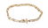 Vintage 14K Gold & Diamonds Link Bracelet - 2