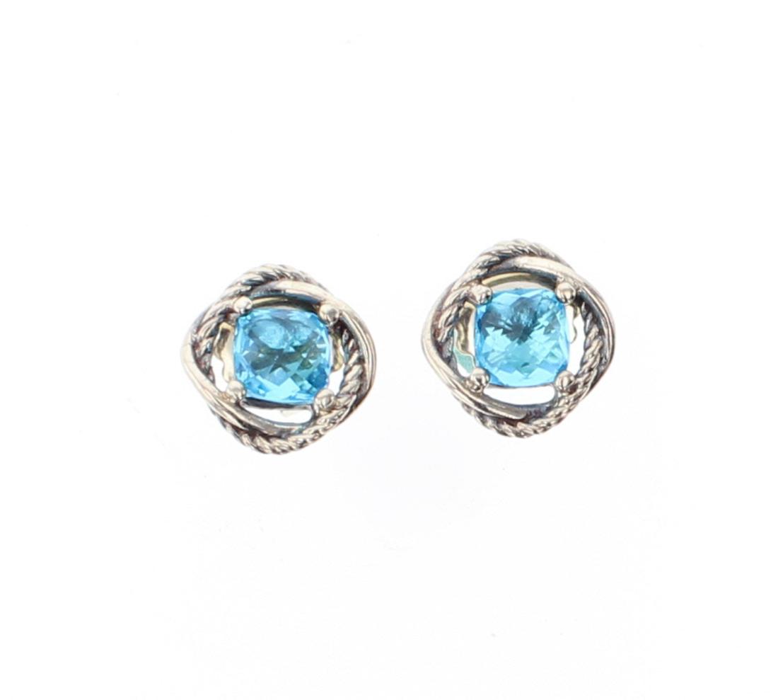 David Yurman Sterling Silver Vintage Blue Topaz (1 of 2)