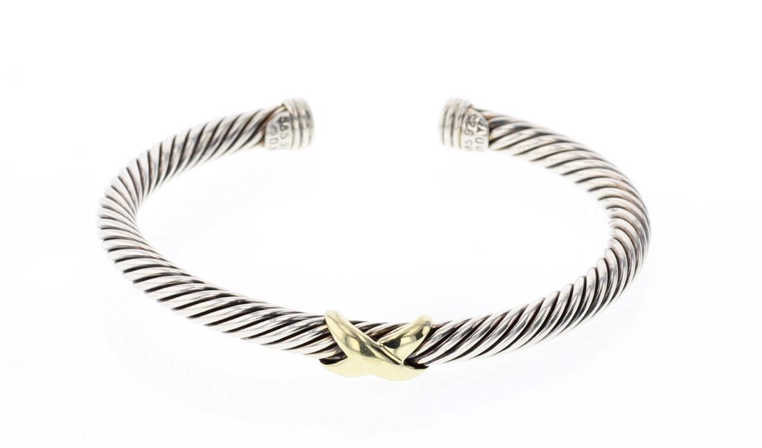 David Yurman Sterling Silver & 14K Classic Cable (1 of 3)