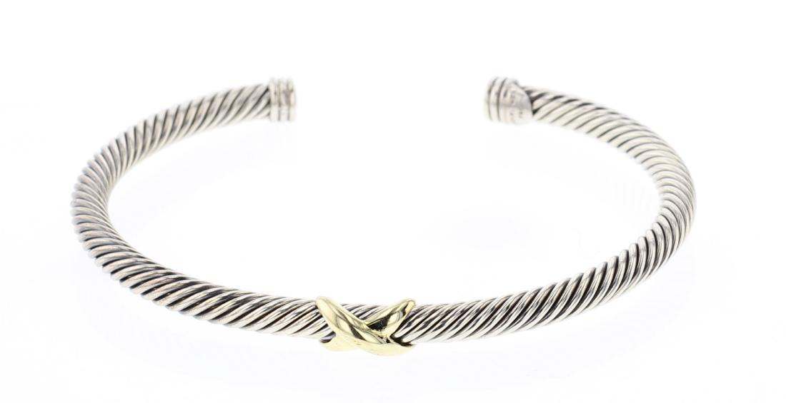 David Yurman Sterling Silver & 18K Gold Cable Classic (1 of 3)