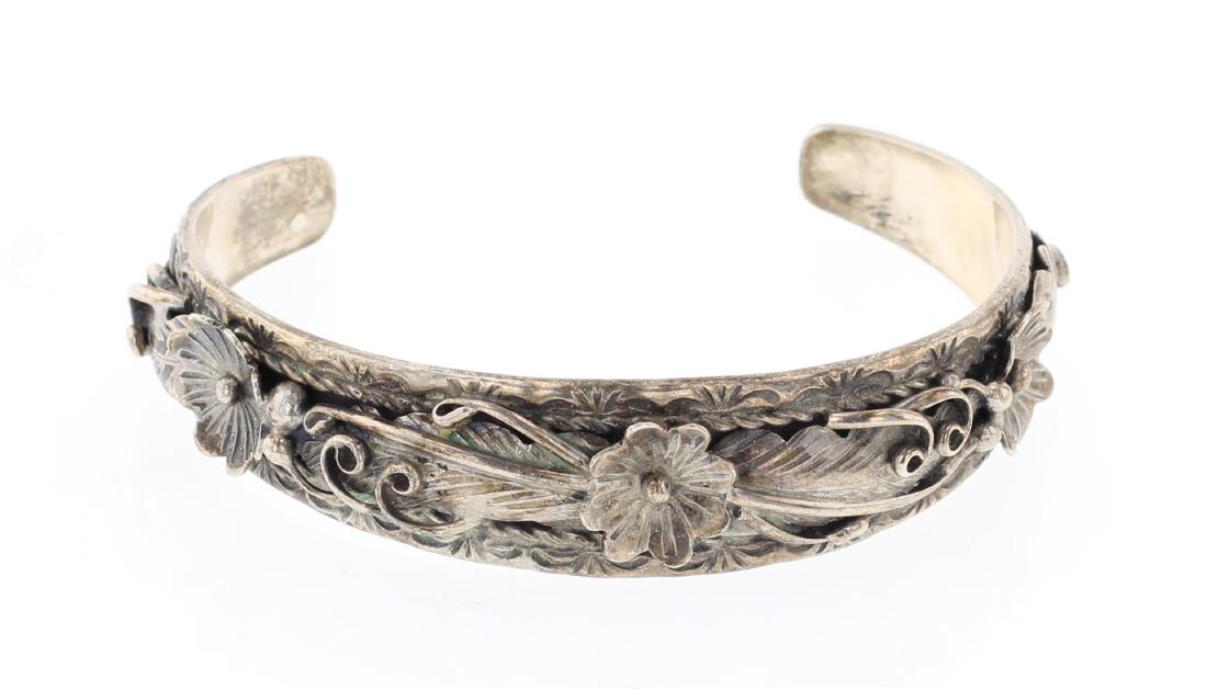 Old Pawn Flower & Leaf bracelet (1 of 3)
