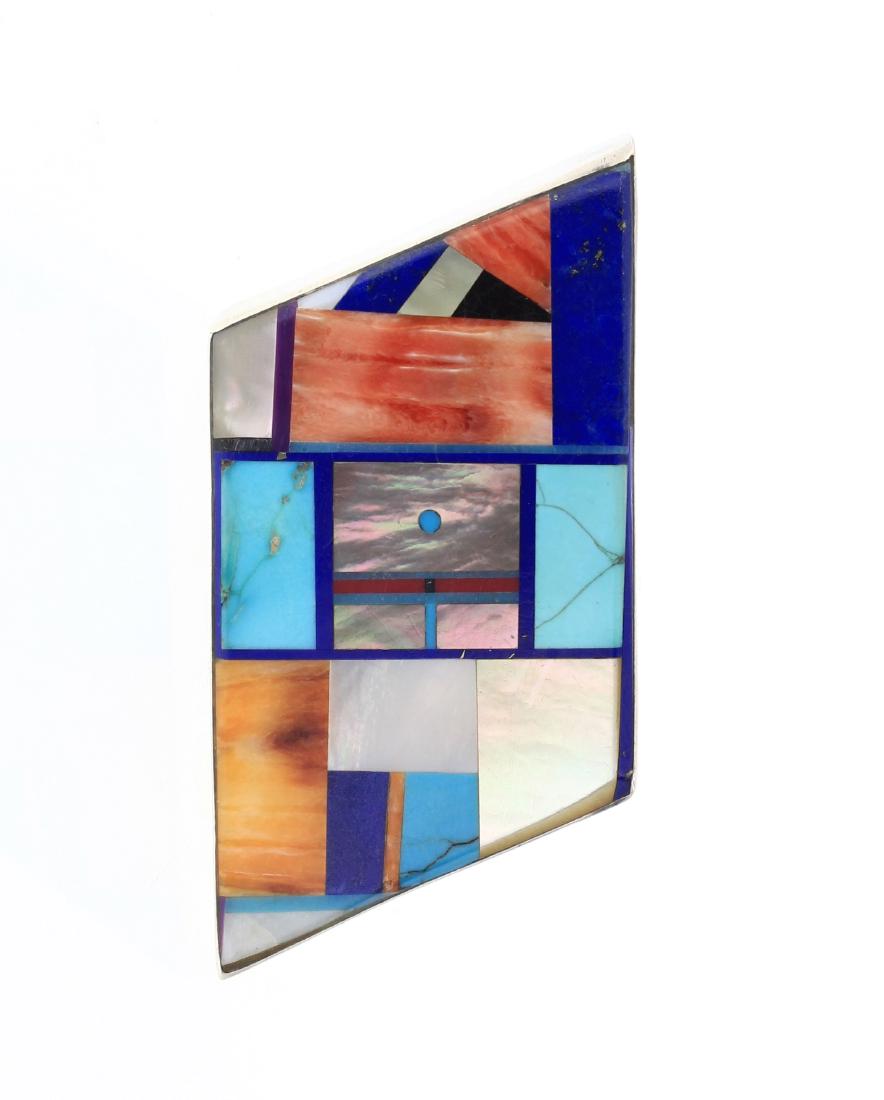 LMY Vintage Art Deco Multi Stone Inlay Ring (1 of 2)