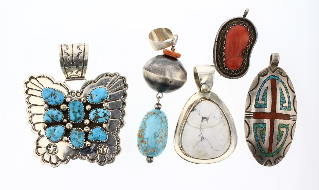 Vintage & Old Pawn Multi Stone Pendant Multi-Piece Lot (1 of 2)