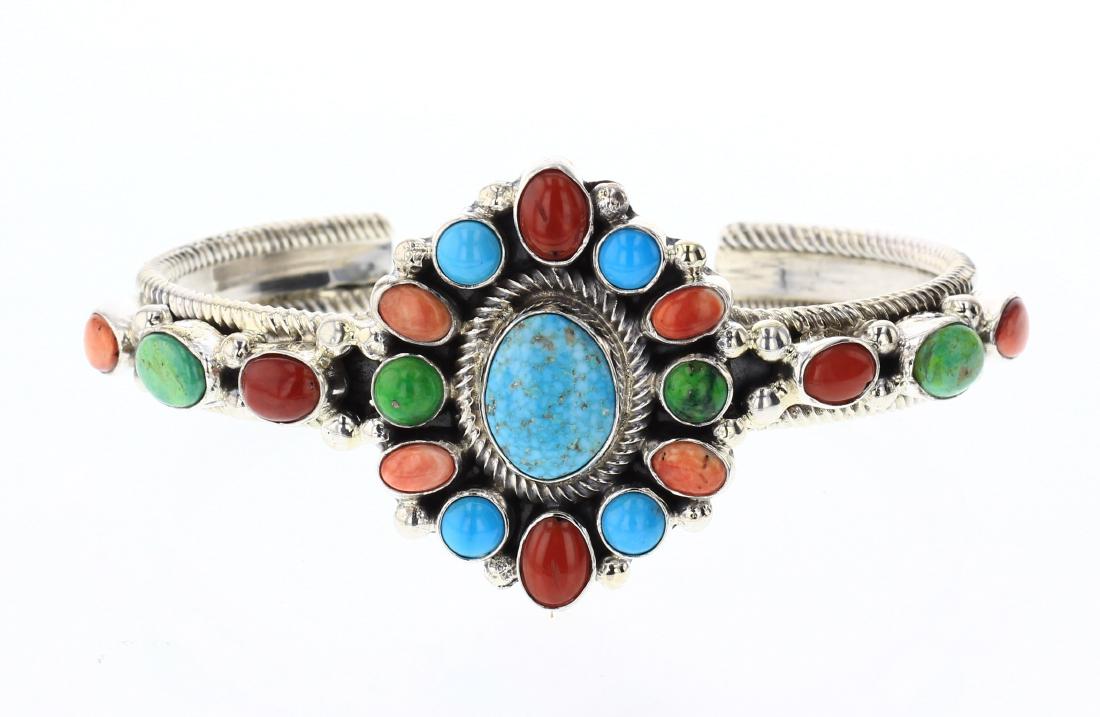 Kathleen Chavez Contemporary Multi Stone Cuff Bracelet (1 of 3)