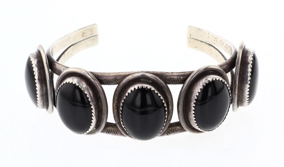 Sam Vintage Black Onyx Row Bracelet (1 of 3)
