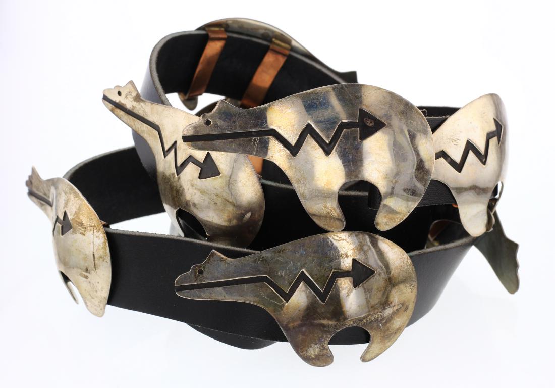 Carlton J.  Old Pawn Bear & Arrow Concho Belt (1 of 2)