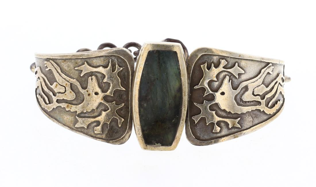 Ghost Raven Old Pawn Abalone Story Teller Design Stamp (1 of 3)