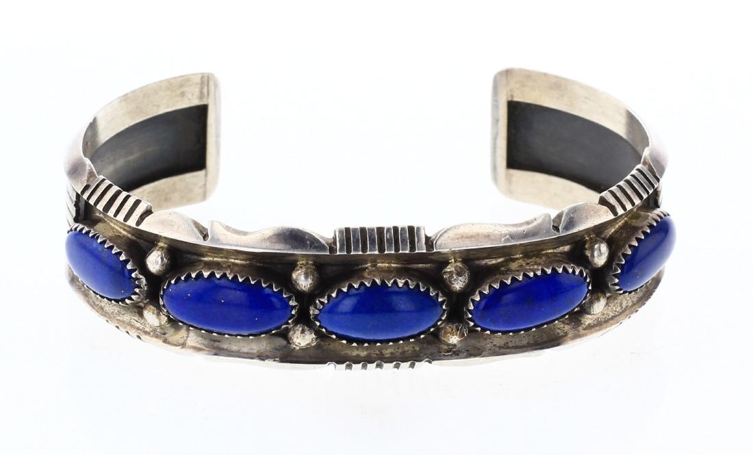 Denetdale Vintage Lapis Bracelet (1 of 3)