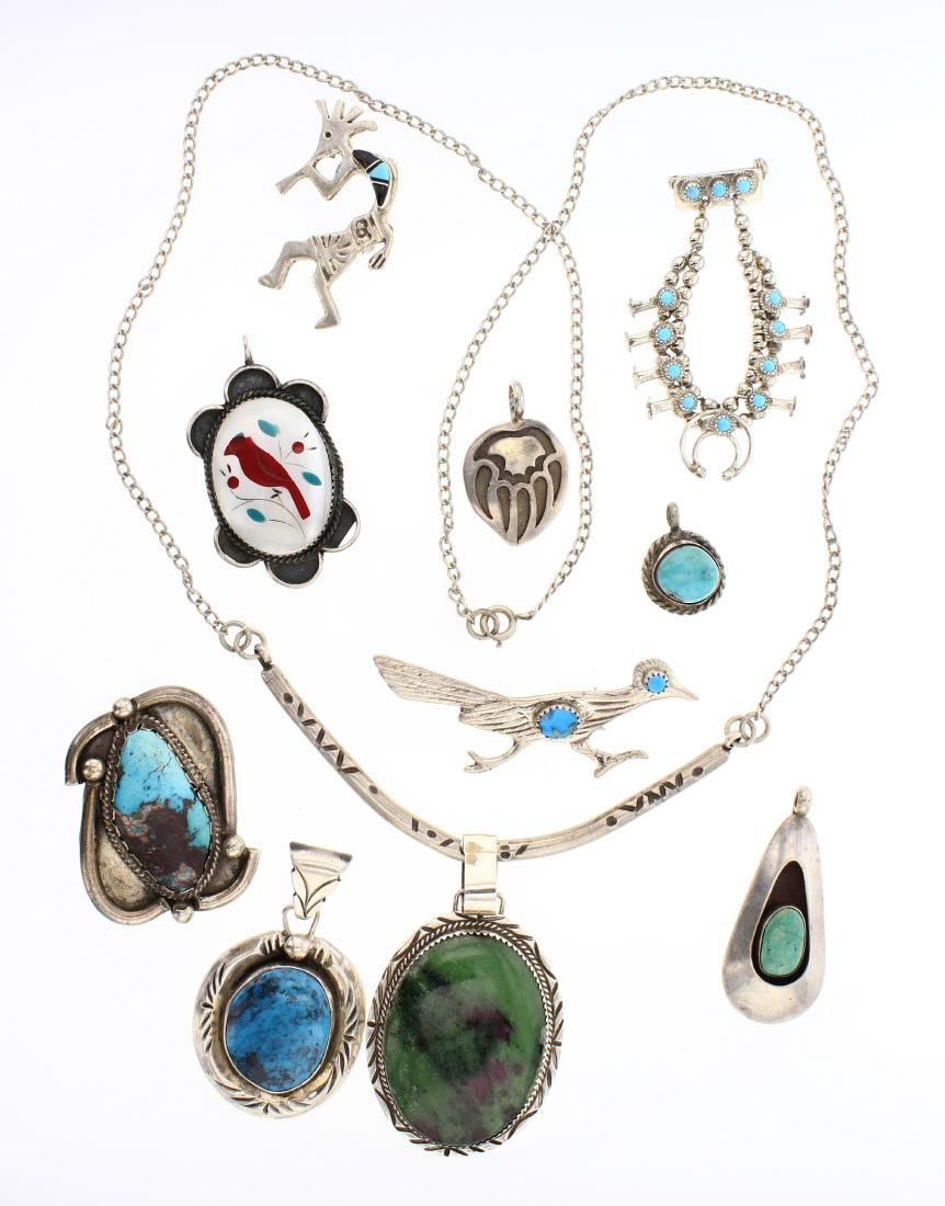 Vintage & Old Pawn Necklace & Pendant lot of 10 (1 of 2)