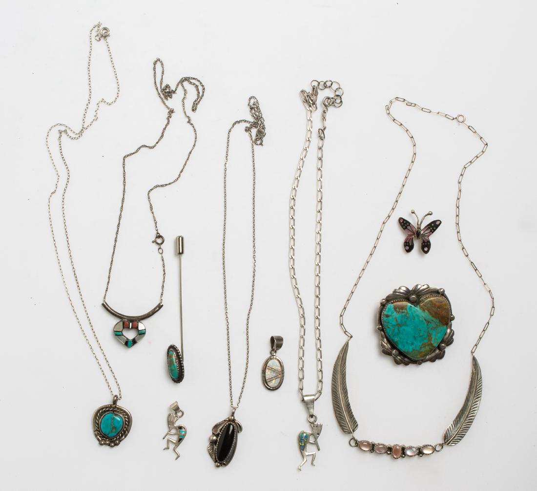 Vintage & Old Pawn Necklace & Pendant Lot of 10  Navajo (1 of 3)